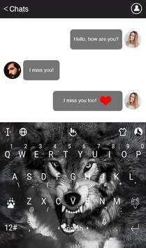 Wild Wolf Keyboard Theme screenshot 2