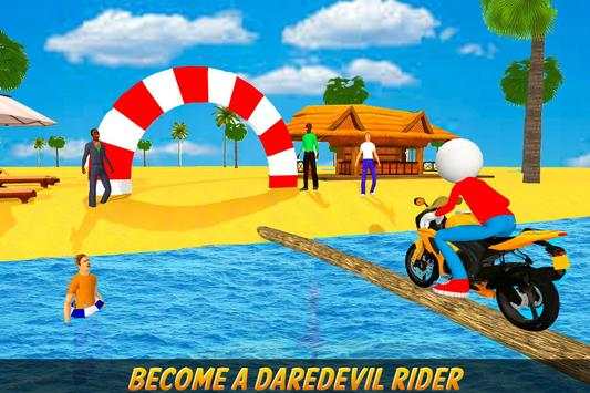 Stickman Water Surfer Bike Racing screenshot 7