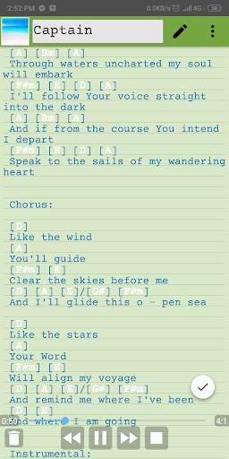LyricsNote - Guitar Chords & Lyrics in a Notepad скриншот 1