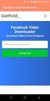 Facebook video downloader screenshot 1