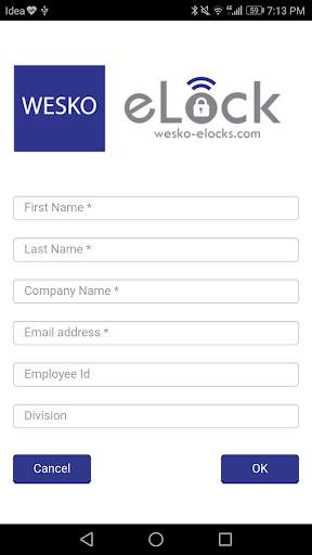 Wesko Lock App 1 تصوير الشاشة
