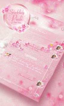 (FREE) GO SMS SPARKLING THEME 1 تصوير الشاشة