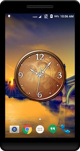 Brown Clock Live Wallpaper screenshot 2