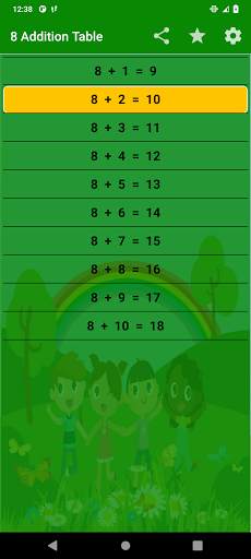 Math Addition Tables 2024 screenshot 3