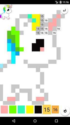 Coloring by numbers unicorns pixel screenshot 6