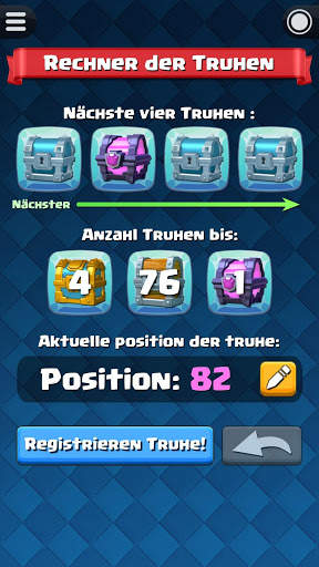 Rechner der Truhen für Clash Royale screenshot 1