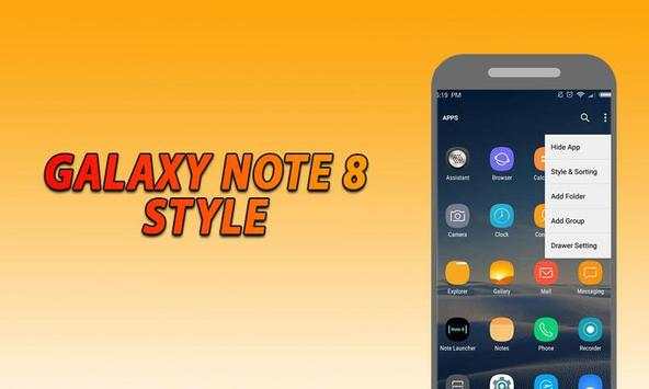 Theme For Note 8 - Galaxy Launcher 2018 screenshot 3