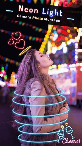 Neon Light Photo Editor screenshot 3