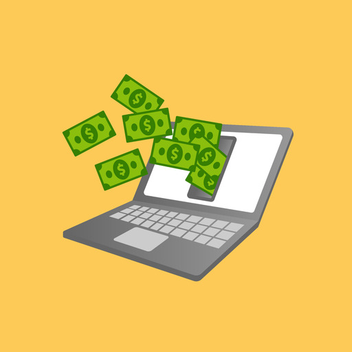 Earn Money In Dollar icon
