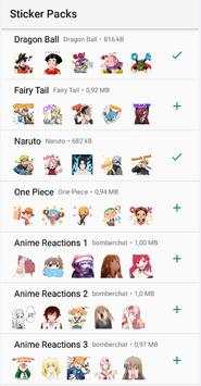 Anime Sticker for Whatsapp - WHATSTICKER APPS screenshot 1
