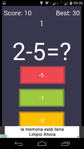 Speed Math Game (Free) screenshot 3