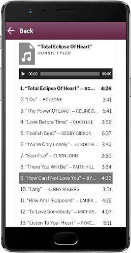 Love Songs 80s 90s screenshot 2