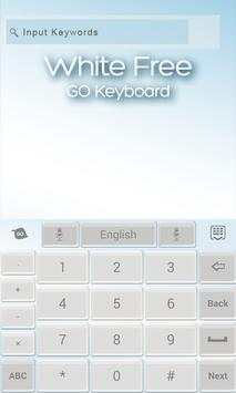 GOKeyboard Crystal White Theme screenshot 4