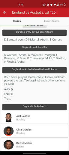 Dream Chimp - #No1 in Dream11 Predictions screenshot 5