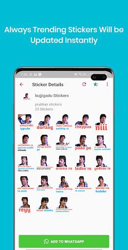 Prabhas Stickers - Rebel star Prabhas WA Stickers screenshot 1