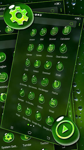 Waterdrop Green Theme screenshot 4