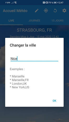 Accueil Météo screenshot 2