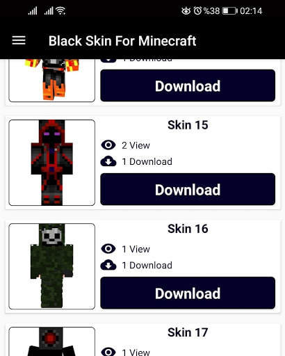 Black Skin for Minecraft PE screenshot 8