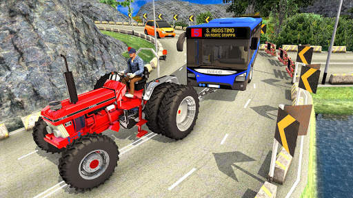 Offroad Towing Chained Tractor Bus 2019 screenshot 3