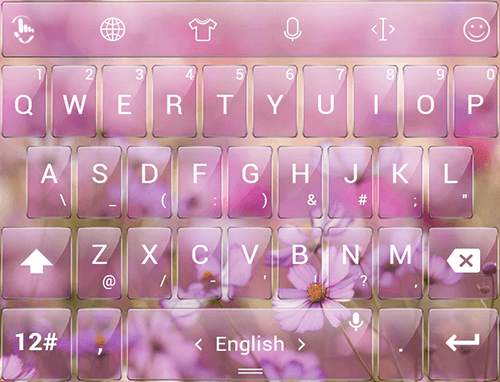 Keyboard Theme Glass Garden screenshot 7