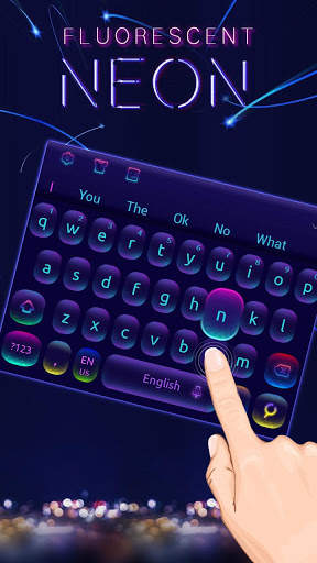 Fluorescent neon Keyboard screenshot 1