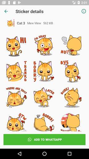 Cat Sticker screenshot 6