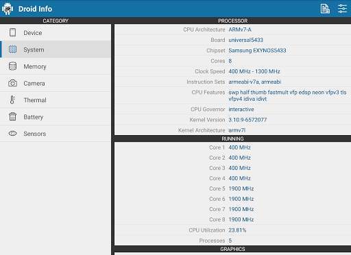 Droid Hardware Info screenshot 13