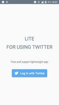 Lite for using Twitter screenshot 1