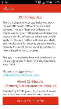 DU Delhi College Cut-off App screenshot 2
