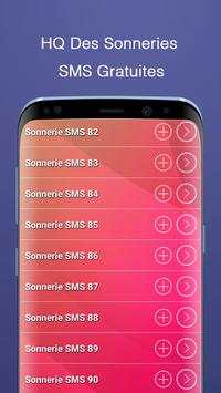 Sonneries SMS Gratuites 4 تصوير الشاشة