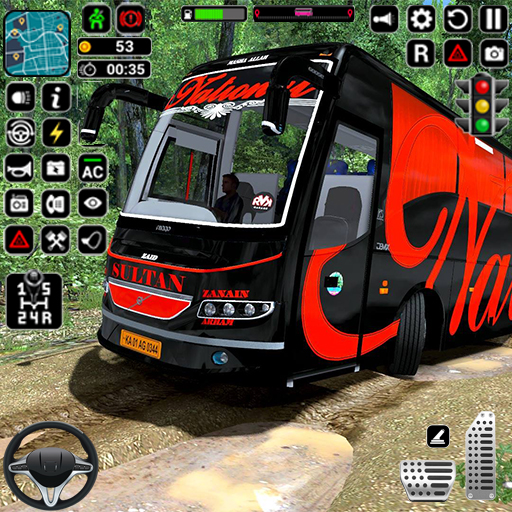 Euro Bus Driving Coach Bus icon