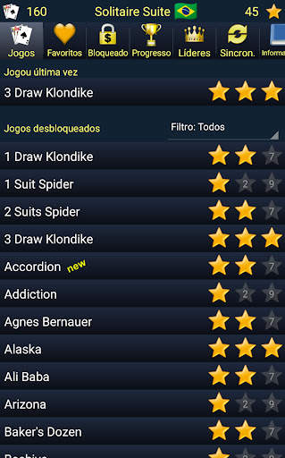 150  Pacotes do Jogo Paciência screenshot 1
