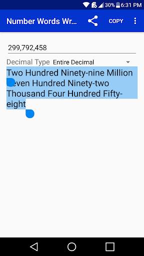 Number Words Writer Lite screenshot 3