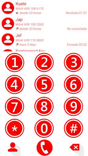 THEME MATERIAL M RED EXDIALER screenshot 1