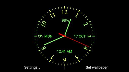 Analog Clock Live Wallpaper screenshot 4