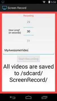 Screen Record (for KitKat ) screenshot 2