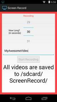 Screen Record (for KitKat ) screenshot 2