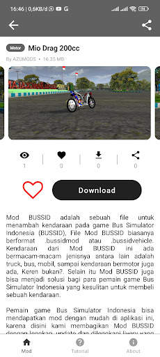 Drag Bike Simulator Mod Bussid screenshot 4