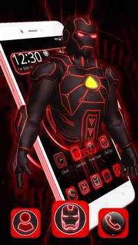 3D Red Iron Superhero Theme🤖 скриншот 1