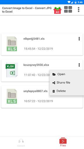 Convert JPG to XLSX - Image to XLS Converter скриншот 3