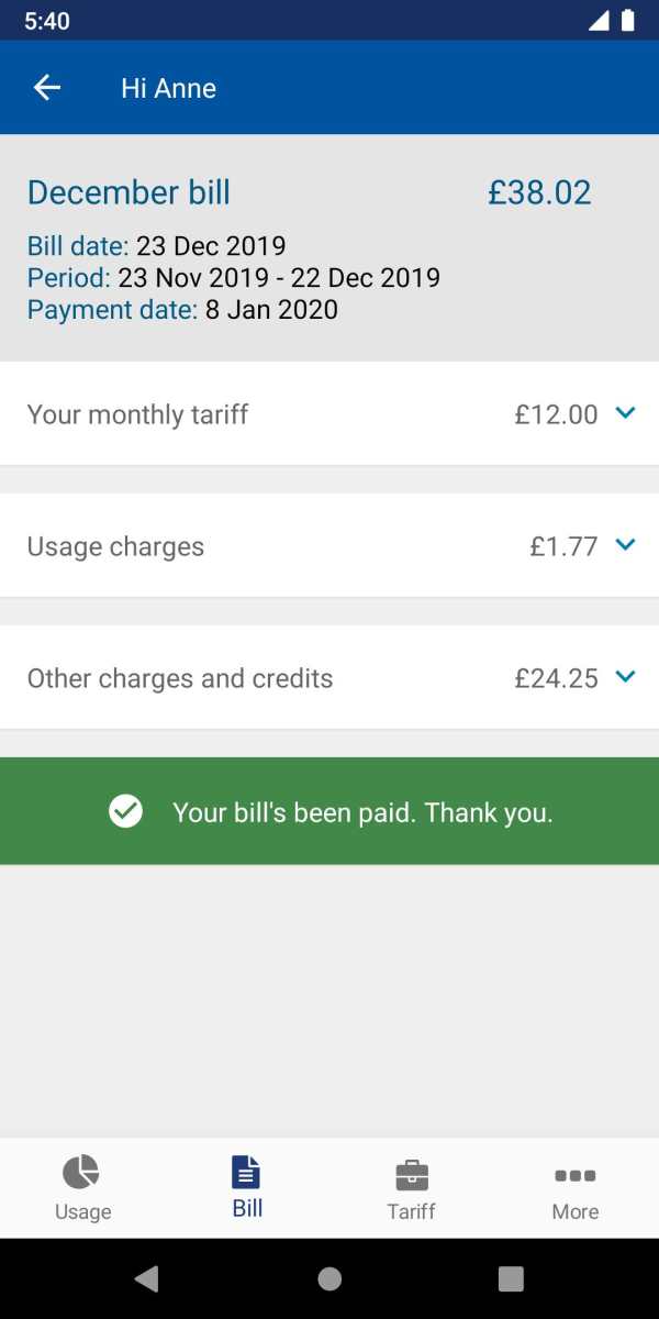 Tesco Mobile screenshot 4