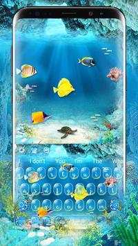Beautiful Deep Sea Keyboard Theme screenshot 1