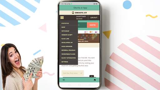 Shorte.st App - URL shortener Earn Money स्क्रीनशॉट 6