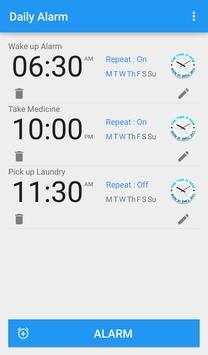 Daily Alarm screenshot 1