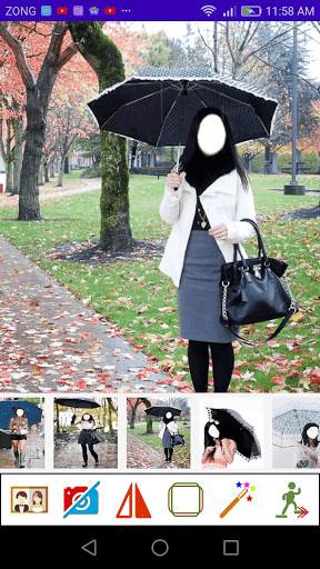 Umbrella Girls Photo Frames 4 تصوير الشاشة