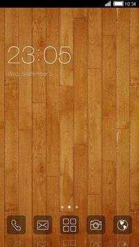 Wood Line C Launcher Theme screenshot 1