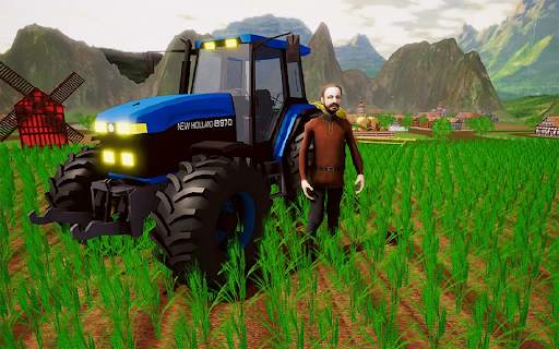 Real Farming Games 2021 - Tractor Driving Sim 3D screenshot 11
