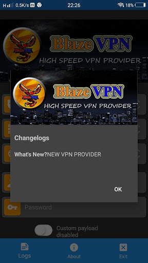 cyberblazeVPN V2 screenshot 1