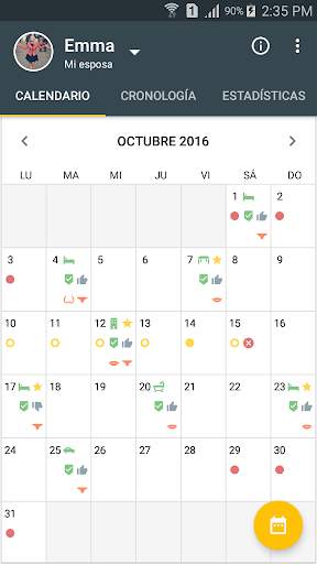 Calendario de hombres  Sex App screenshot 1