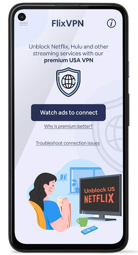FlixVPN - Unblock Netflix VPN screenshot 1